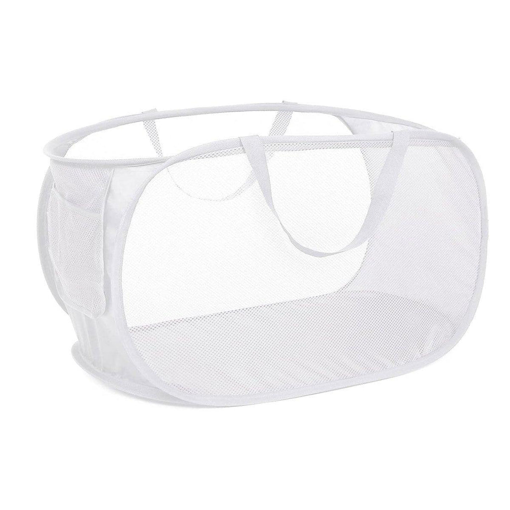 Large Folding Laundry Basket Collapsible Storage Organizer Dirty Clothes Hamper - Pink