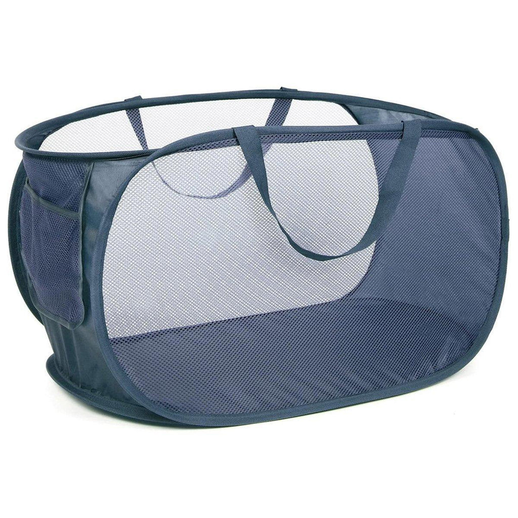 Large Folding Laundry Basket Collapsible Storage Organizer Dirty Clothes Hamper - White