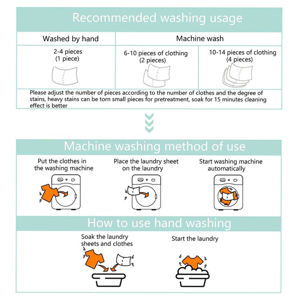 Laundry Tablets Set Portable Cleaning Pods Concentrated for Household Washing - Flax