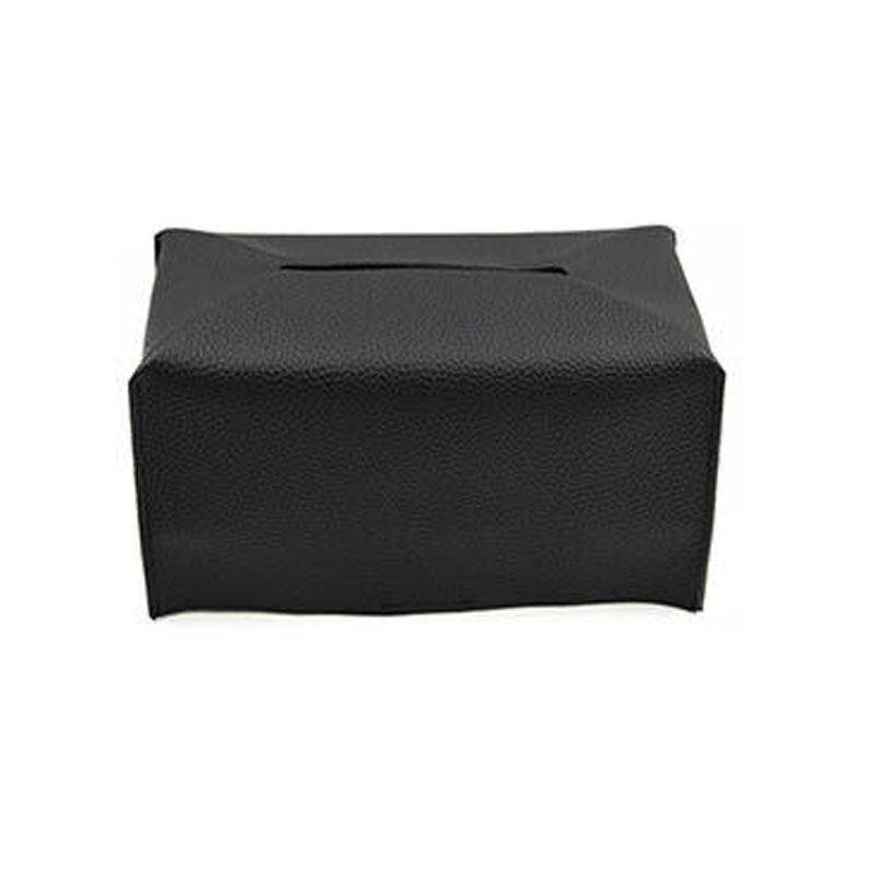 Large Size Tissue Box Dispenser Paper Holder Napkin Case Pu Leather Cover - Green