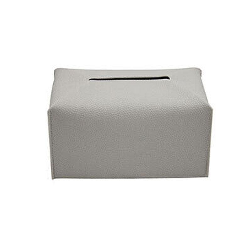 Large Size Tissue Box Dispenser Paper Holder Napkin Case Pu Leather Cover - Pink