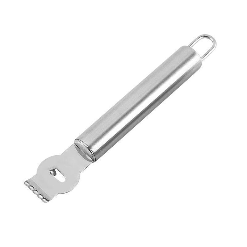 Lemon Zester Grater Knife Tool Stainless Steel with Channel Garnish Citrus Lime - Gold
