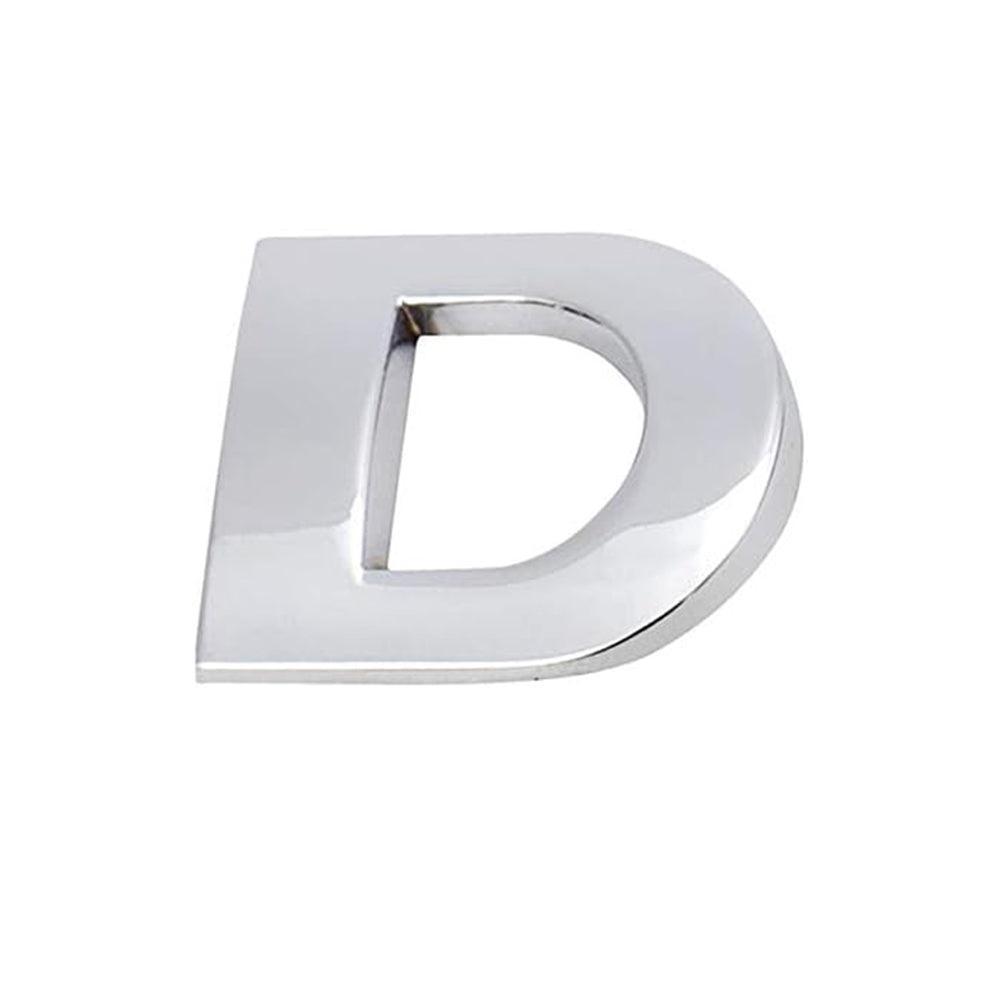 A-Z Alphabet Letters Car Sticker Self Adhesive Auto Badge Emblem 3D Chrome Good - Number 5