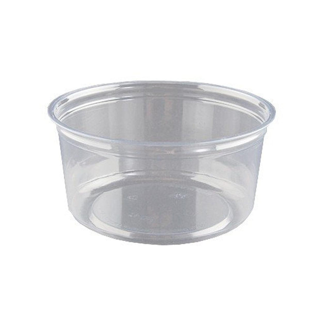 100PCS Transparent Packing Box Plastic Dessert Bowl Food Container - Lid