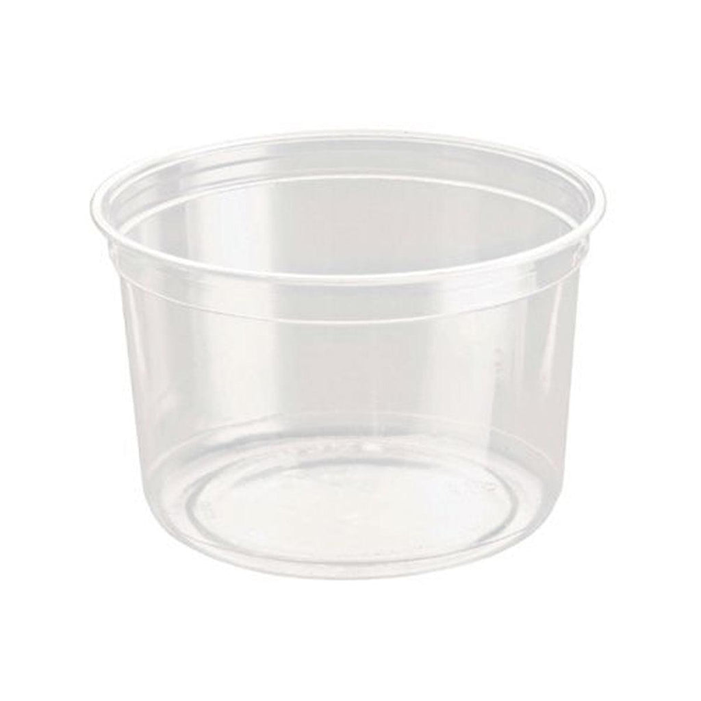 100PCS Transparent Packing Box Plastic Dessert Bowl Food Container - Lid
