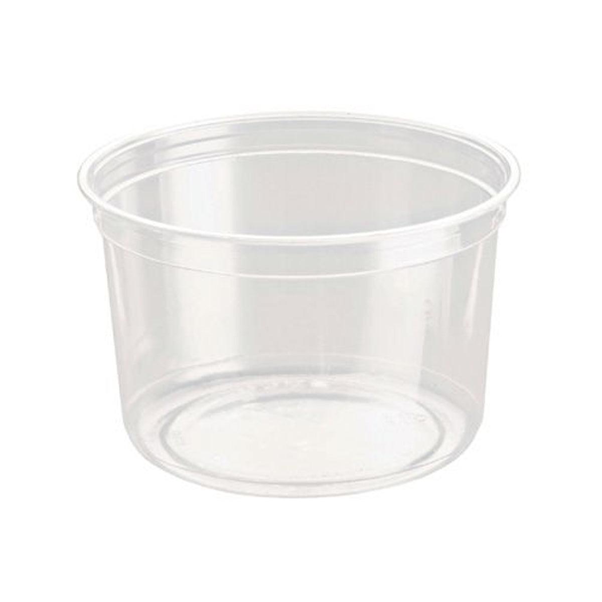 100PCS Transparent Packing Box Plastic Dessert Bowl Food Container - Lid