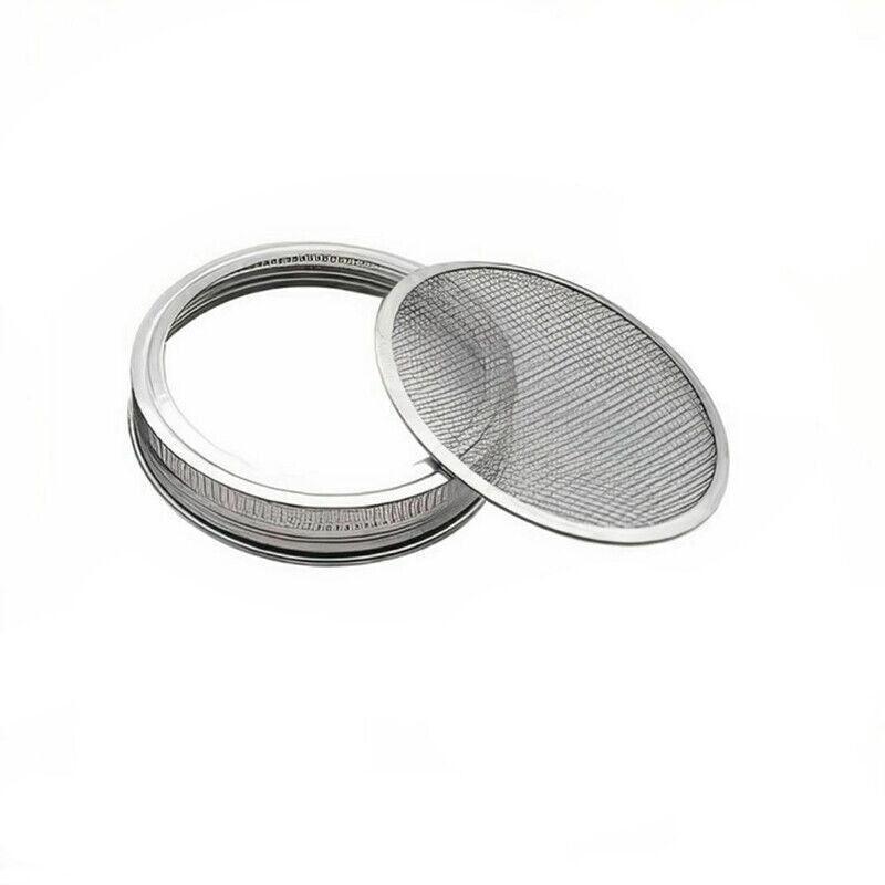 Seed Sprouting Lids Tools Strainer Screen Kits For Wide Mouth Mason Canning Jar - 1SET