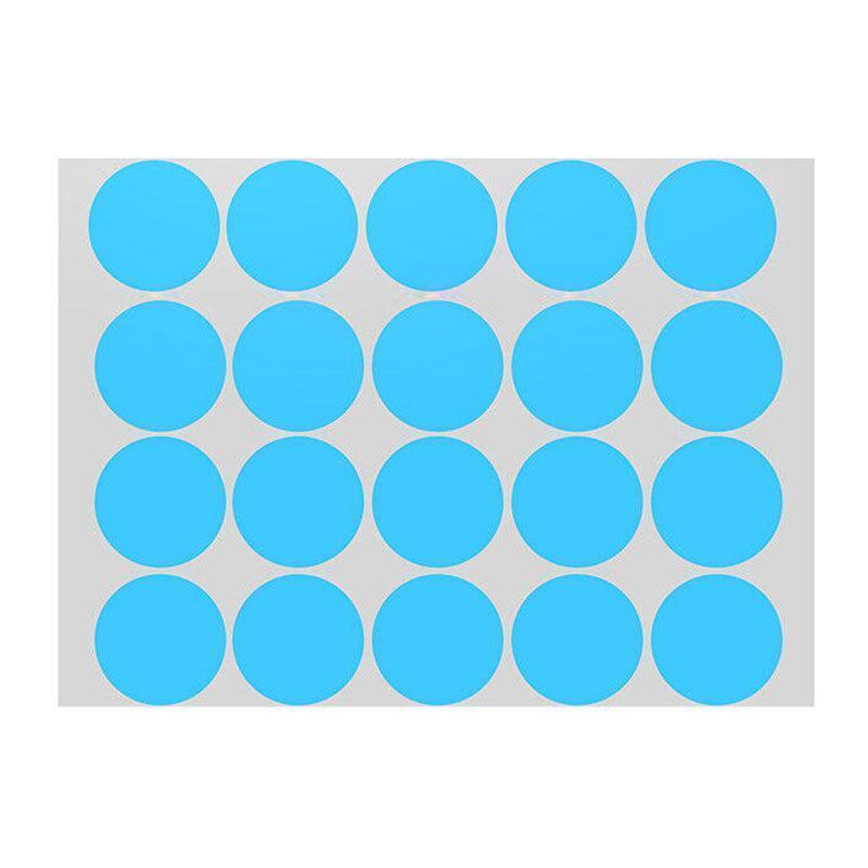 Blue Assorted Sizes Colour Sticker Dots Adhesive Round Labels Circular Spot Scrapbook - 8mm*260 Dots