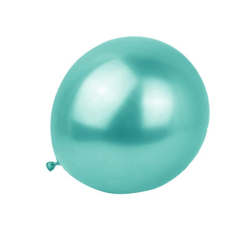 Metallic Latex Balloons 12 Inch Chrome Party Balloons for Birthday Wedding Decoration - Light Green 50PCS
