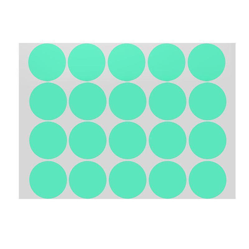 Green Assorted Sizes Colour Sticker Dots Adhesive Round Labels Circular Spot Scrapbook - 25mm*40 Dots
