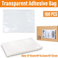 Plastic Bags 100PCS Transparent Zip Lock Clear Resealable Storage Packaging - 8x12cm
