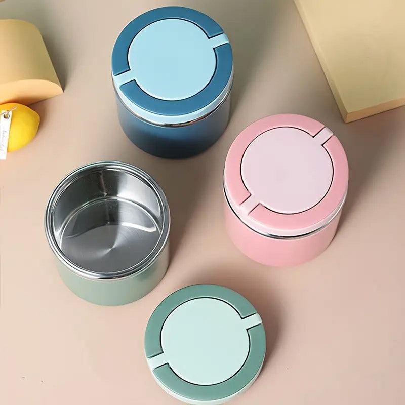 Stainless Steel Insulated Lunch Box Bento Box Thermal Food Container Breakfast - Blue