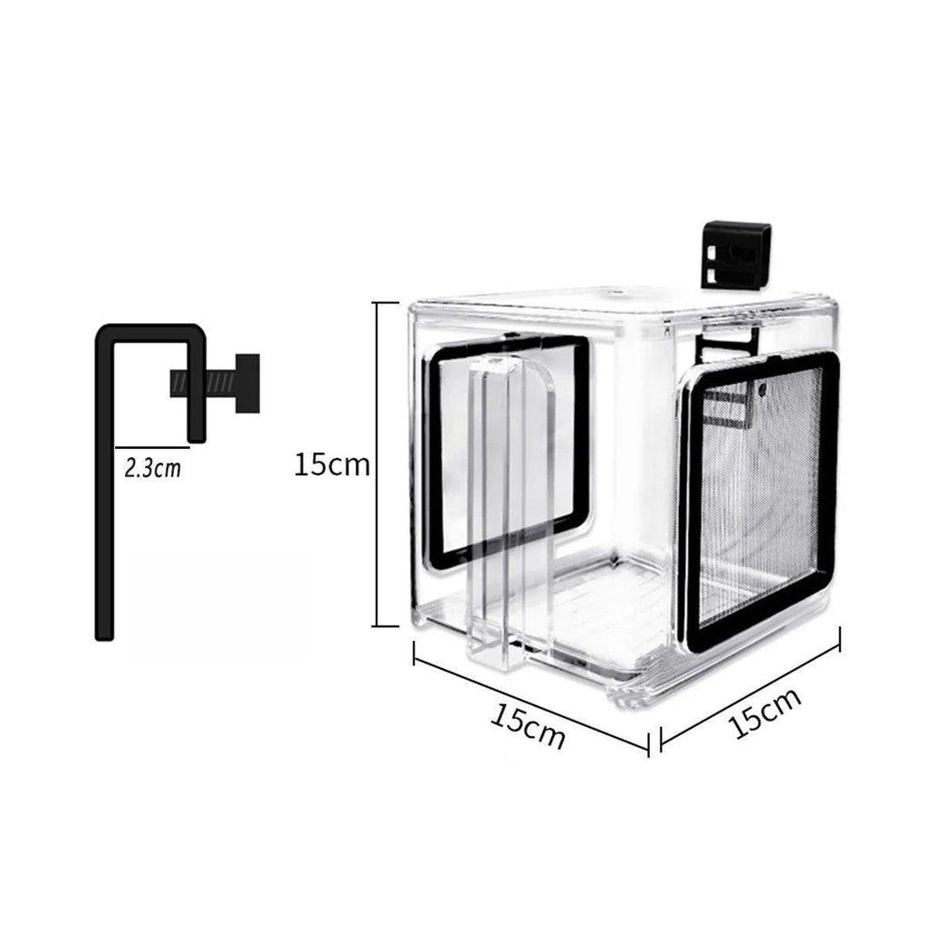 Acrylic Fish Isolation for Aquarium Guppy Fry Tropical Fish Breeding Growth Box