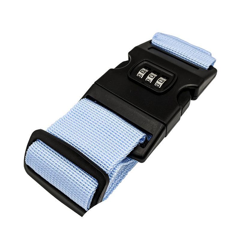 Luggage Strap Code Password Travel Suitcase Secure Lock Safe Nylon Packing Belt - Green+Pink+Red+Black