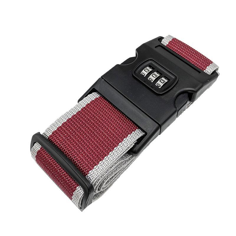 Luggage Strap Code Password Travel Suitcase Secure Lock Safe Nylon Packing Belt - Sky Blue