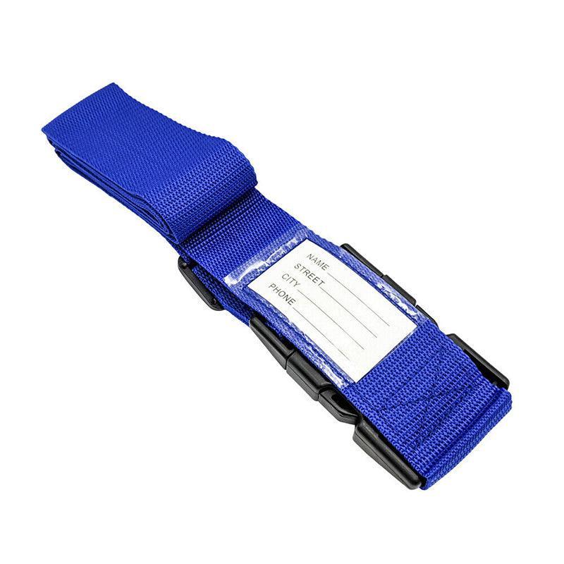 Luggage Strap Code Password Travel Suitcase Secure Lock Safe Nylon Packing Belt - Rainbow