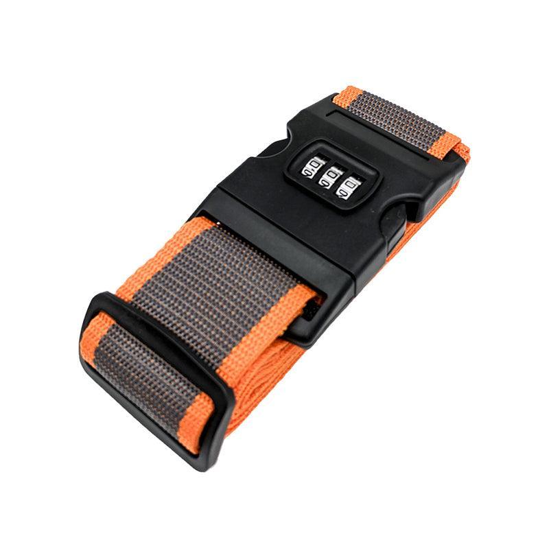 Luggage Strap Code Password Travel Suitcase Secure Lock Safe Nylon Packing Belt - Rainbow