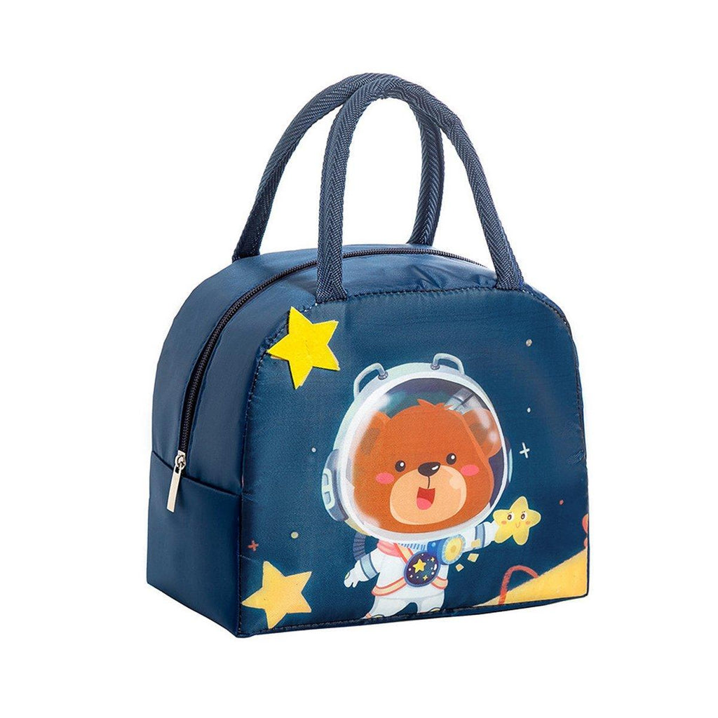 3D Bento Lunch Bag Cartoon Handbag Insulated Food Box Bag for Students LunchTote - Pink Rabbit