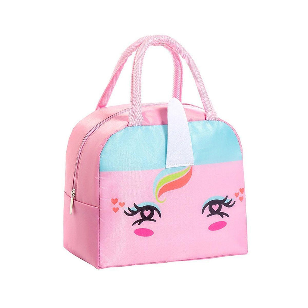 3D Bento Lunch Bag Cartoon Handbag Insulated Food Box Bag for Students LunchTote - Yellow Dinosaur