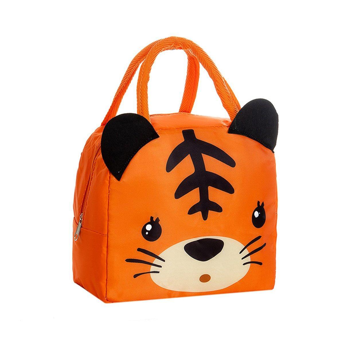 3D Bento Lunch Bag Cartoon Handbag Insulated Food Box Bag for Students LunchTote - Yellow Duck