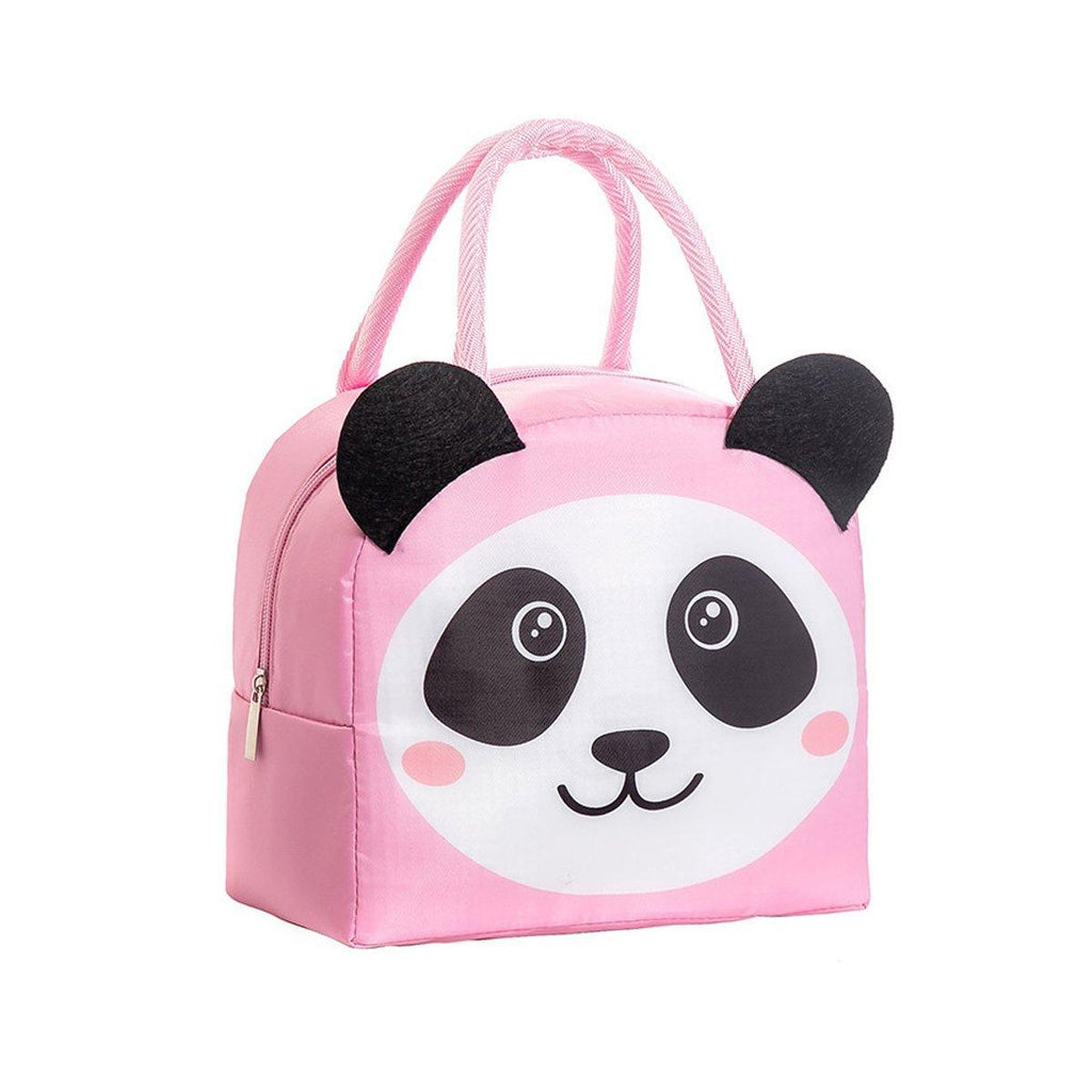 3D Bento Lunch Bag Cartoon Handbag Insulated Food Box Bag for Students LunchTote - Coffee Bear