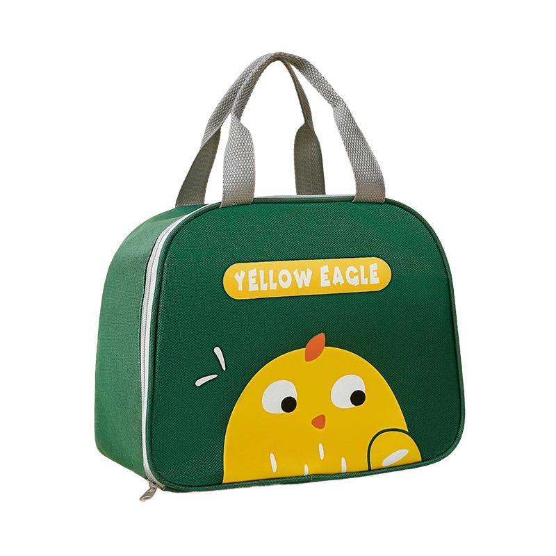 Cute Cartoon Lunch Bag Reusable Insulated School Lunch Box Cooler Tote Boy Girl - Navy
