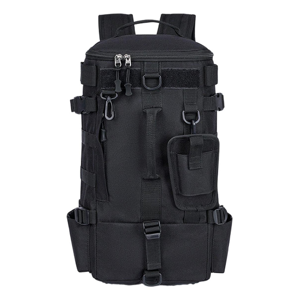 Waterproof Fishing Tackle Bag Large Capacity Multi Functional Shoulder Storage - Black