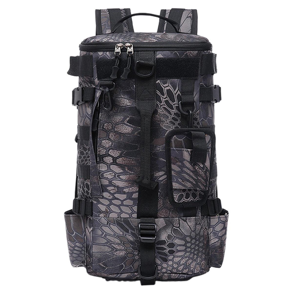 Waterproof Fishing Tackle Bag Large Capacity Multi Functional Shoulder Storage - Black