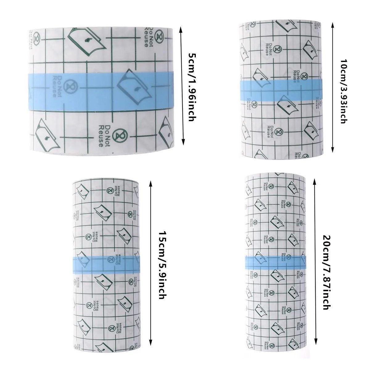 Waterproof PU Film Adhesive Tape Transparent High Stickiness Cuttable Bandage - 15cm x 5m