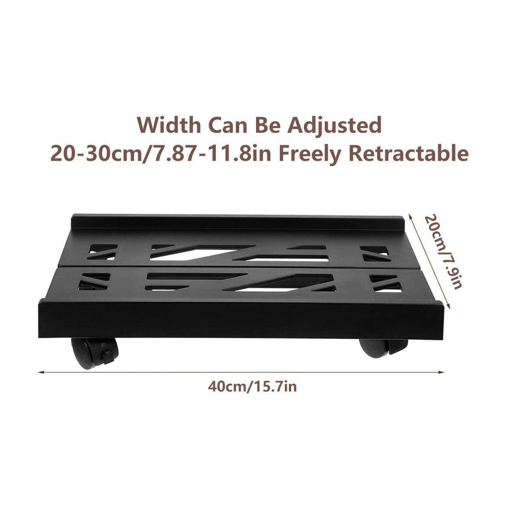 Plastic Computer Case Bracket Retractable Mobile Host Shelf for Under Desk Use