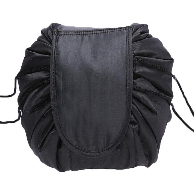 Portable Travel Makeup Bag Drawstring Cosmetic Pouch Lazy Storage Organiser Case - White Cactus