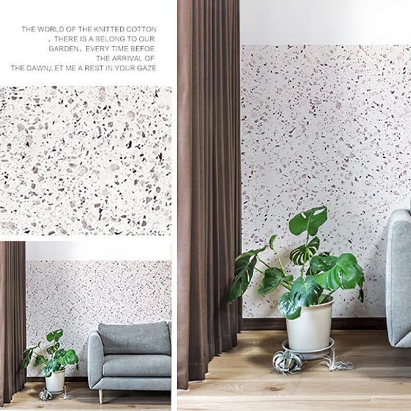 10M Marble Self-Adhesive PVC Wall Sticker Wallpaper Decor - Gravel-C