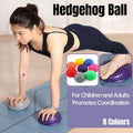 Spiky Massage Ball PVC Half Round Yoga Exercise Foot Hand Cushion - Grey