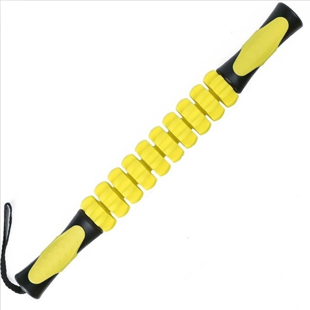 Muscle Roller Stick Full Body Fitness Massage Tool for Home and Gym Use - Green