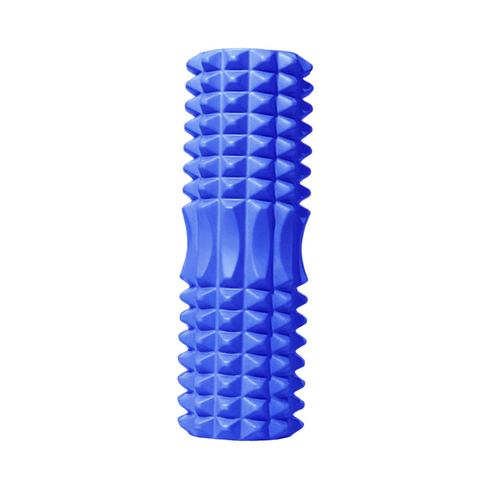 High Density EVA Foam Roller Yoga Massage Stick for Fitness - Wolf Tooth Style Pink-45cm