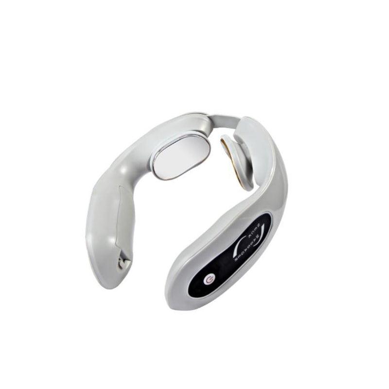 Portable Neck and Shoulder Massager with Heat and Pulse Function - Ordinary Gray