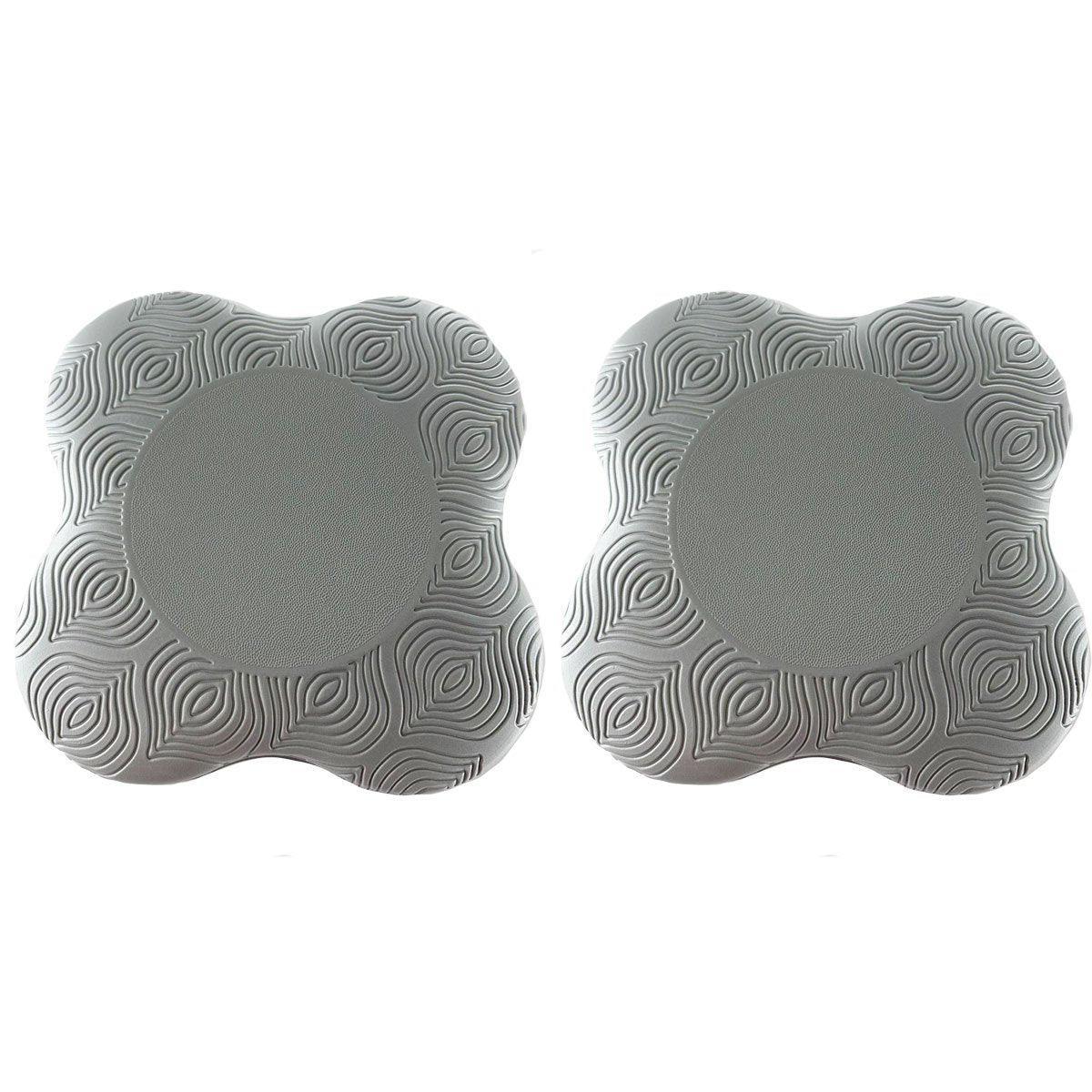 2pcs Thick Yoga Kneeling Mat Knee Cushion for Elbow Support Gym Workout Pad - Pink