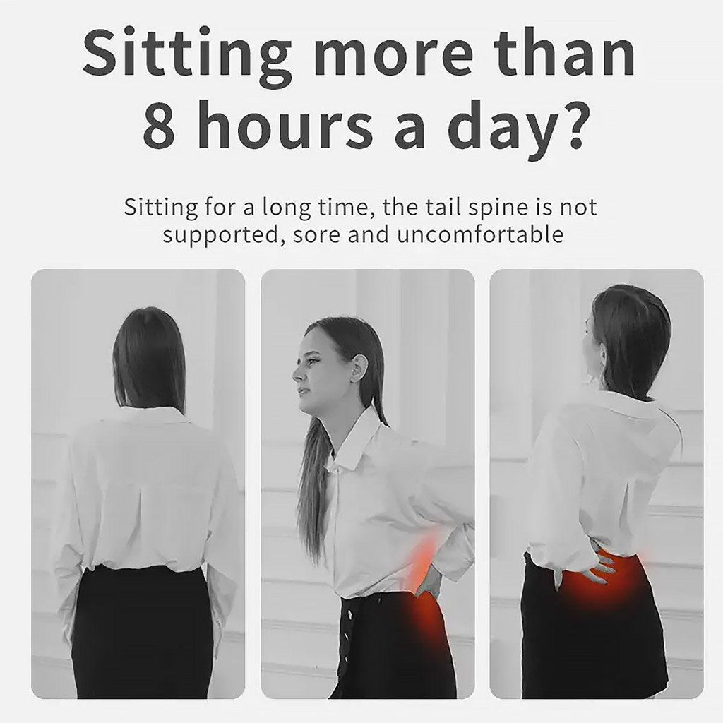 Office Chair Seat Cushion for Sedentary Support Comfort Pillow Pad Home Use - Blue