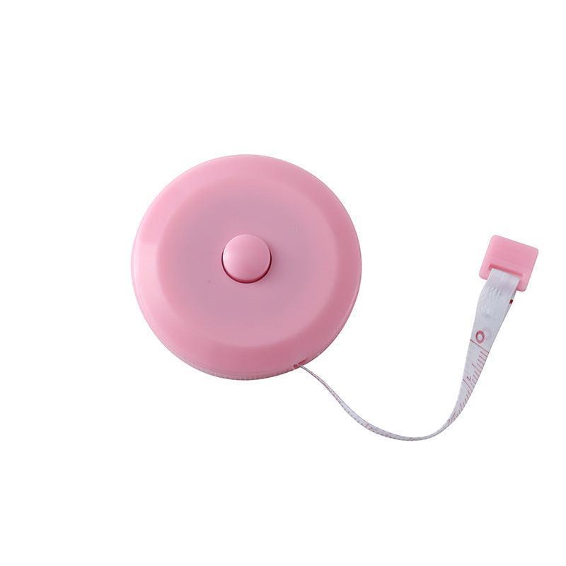 Retractable Tailor Tape Measure 150cm Soft Body Measuring Sewing Ruler - Pink