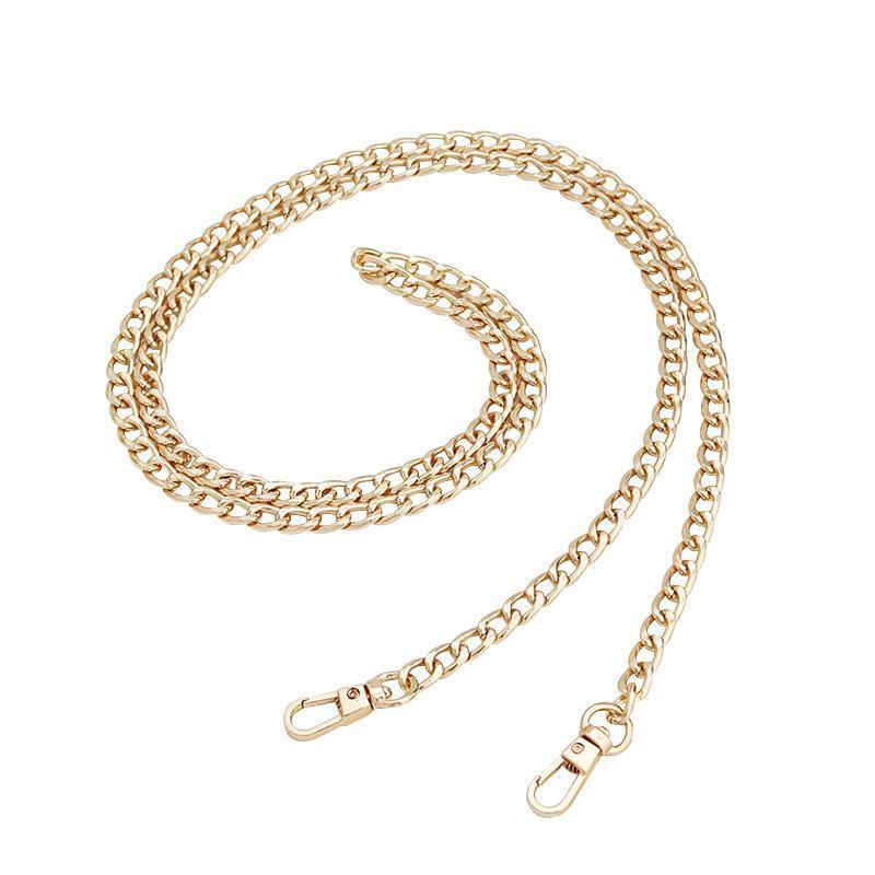 120cm Metal Handbag Shoulder Strap Bag Purse Chain Smooth Replacement Crossbody - Black