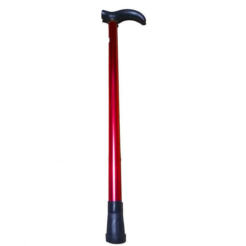 Metal Walking Stick Travel Retractable Cane Pole Compact Adjustable Lightweight - Yellow