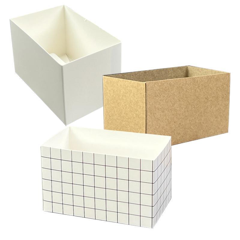 250PCS Sandwich Packaging Box Breakfast Hamburger Wrapping Box L Size - Black&White