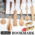 Chinese Style Bass Book Folder Book Clip Bamboo Bookmark Guitar Bookmark Lable - Pipa - Chrysanthemum