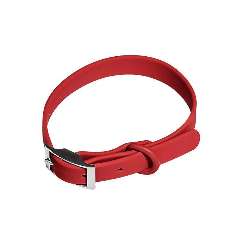 PVC Dog Collar Working Dog Kennels Waterproof Soft Adjustable for Pets L Size - Black