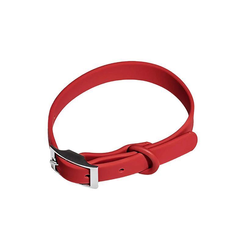 PVC Dog Collar Working Dog Kennels Waterproof Soft Adjustable for Pets M Size - Apricot