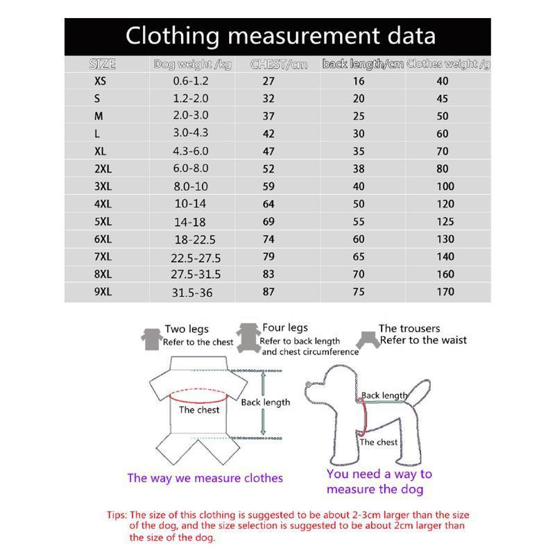 Pet Dog Clothes Hoodie Warm Winter Jumper Puppy Cat Clothing Coat Jacket Shirt - 4XL
