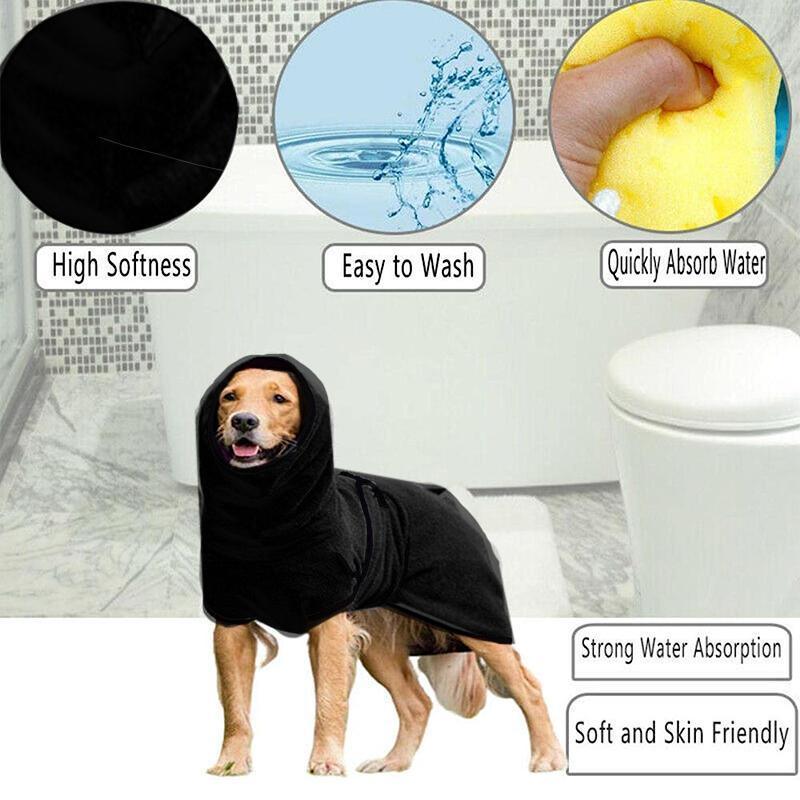 Dog Puppy HoodiesJacket Solid Coat Pet Winter Soft Warm Clothes S-5XL Purple - M
