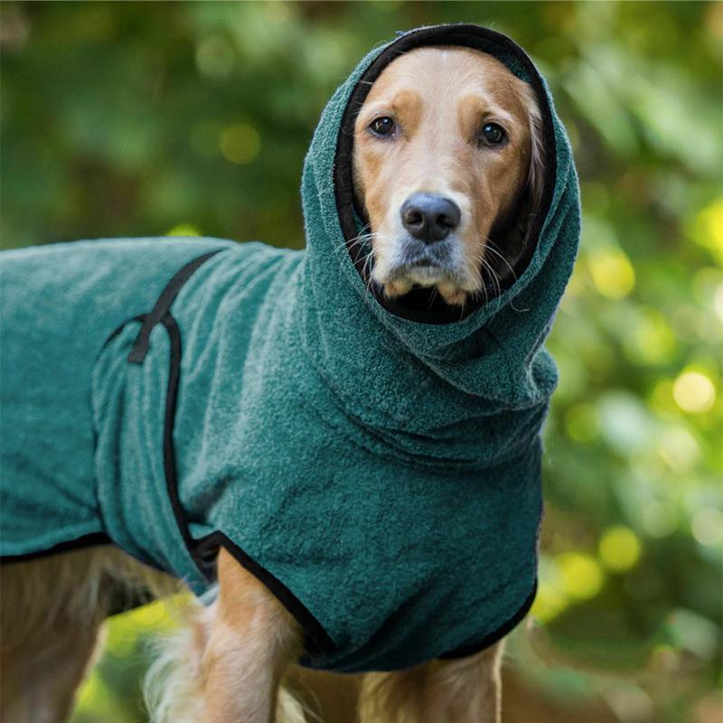 Dog Puppy HoodiesJacket Solid Coat Pet Winter Soft Warm Clothes S-5XL Purple - 2XL