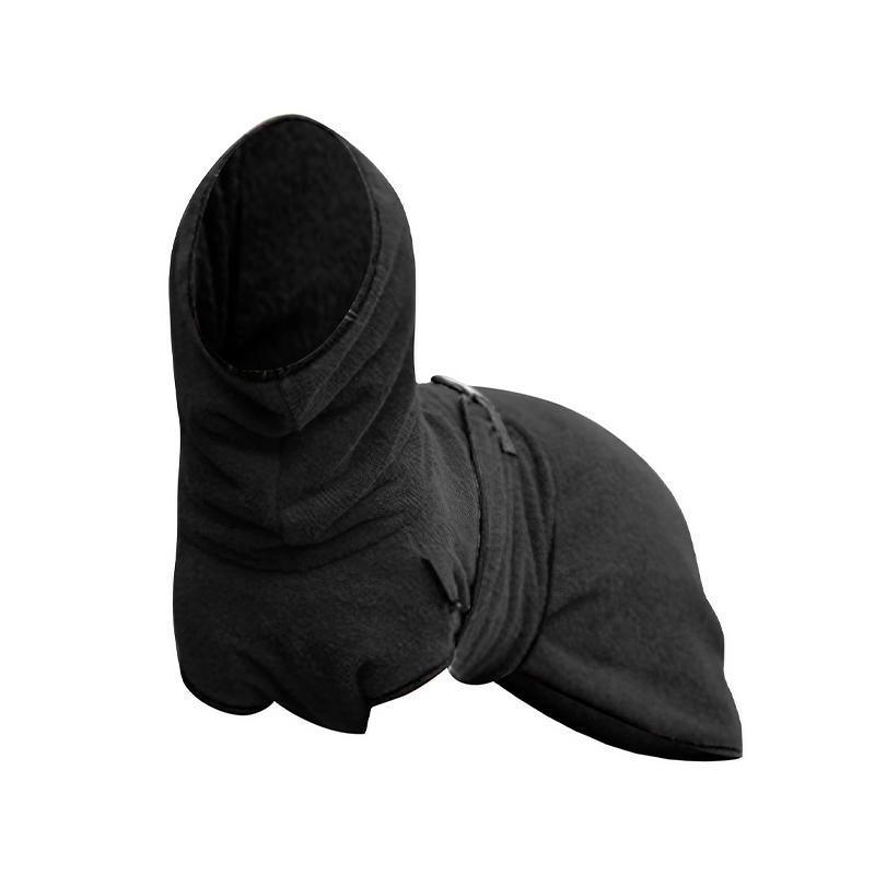 Dog Puppy Hoodies Jacket Solid Coat Pet Winter Soft Warm Clothes S-5XL Black - M