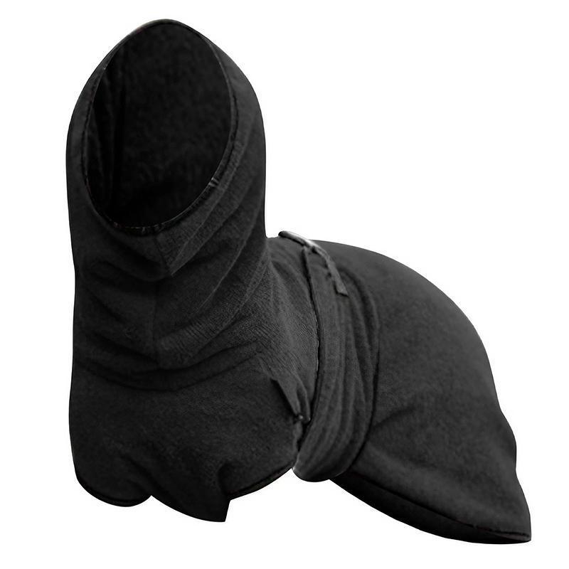 Dog Puppy Hoodies Jacket Solid Coat Pet Winter Soft Warm Clothes S-5XL Black - 3XL